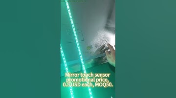 Touch switch project mirror with a customizable backlight #ledlights #mirror #light #diy #defogger