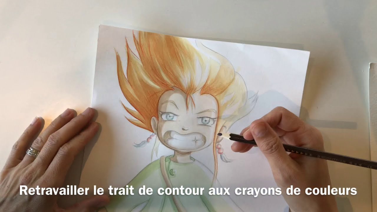 Manga mis couleur à la gouache