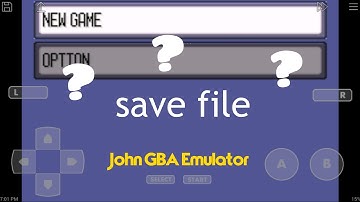 HOW TO GET YOUR SAVED FILED ON THE JOHN GBA EMULATOR FOR POKEMON EMERALD!!!