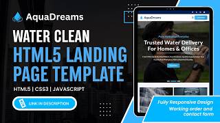 💧 Water Delivery Website Template 2026 | HTML5 Responsive Landing Page (LIVE DEMO)
