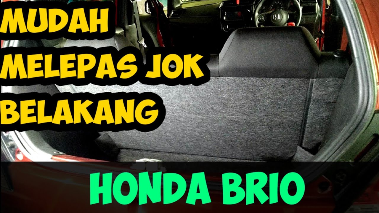 Cara Melepas Jok Mobil - Jok Belakang Honda Brio - YouTube