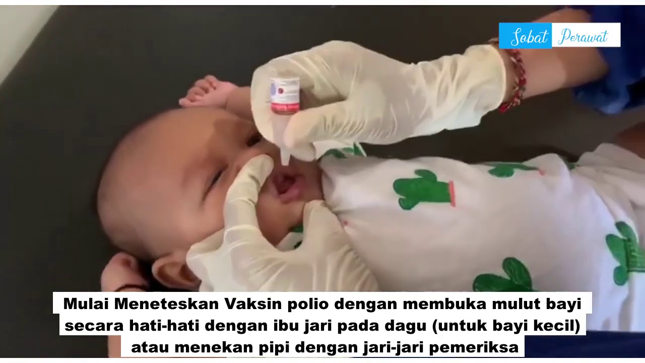 CARA MEMBERIKAN IMUNISASI POLIO PADA BAYI