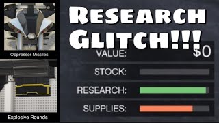 *Still Working* Bunker Research Glitch!!! Choose Ur Project!!! (GTA5 Online)