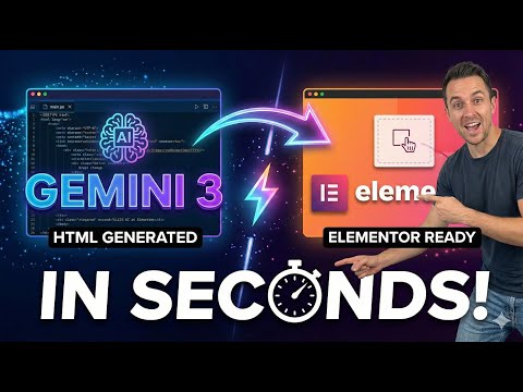 Gemini 3 to Elementor in Seconds!