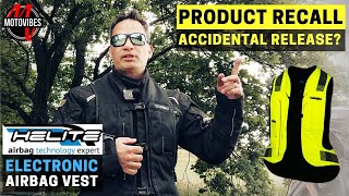 PRODUCT RECALL Accidental Airbag Release? // HELITE E-TURTLE Electronic Airbag Vest Product Update