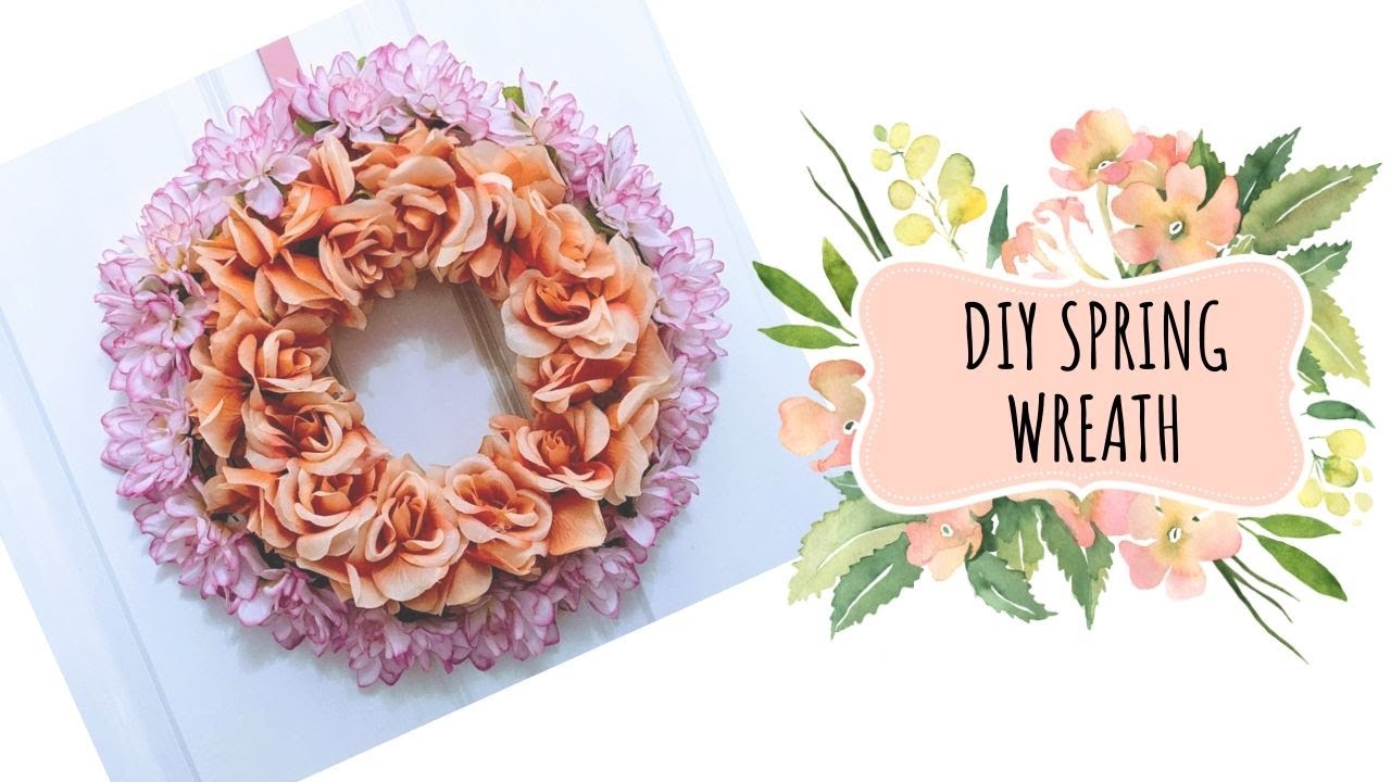 DIY Spring Wreath Using Dollar Tree Items - YouTube