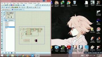 Proteus "Pembuatan Simulasi Alat dengan 6 Buah Sensor dan ditampilkan Pada 7-Segment"