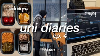 UNI VLOG: back to school, lunch box prep, morning routine, first week of classes,final semester