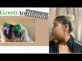 Removing Green Hair Color/ (Green to Blonde Hair) Pass/Fail?¿