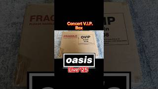 What’s in the Oasis V.I.P. Merch box. Only available #oasislive25 #oasis #reunion #brothers