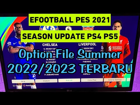 Cara pasang option file pacth pes 2021 season update Ps4 ps5 original ...