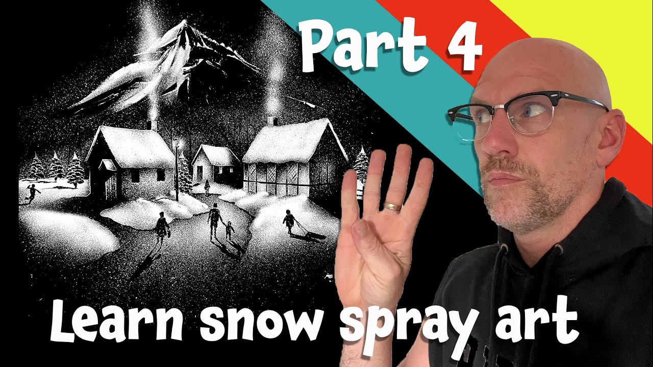 Learn snow spray art part 4 YouTube