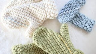 Free Crochet Hill Crest Toddler Mittens , Easy crochet baby mittens/crochet baby gloves
