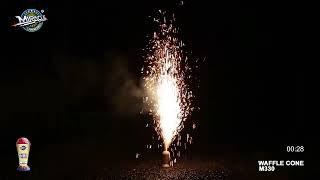 Waffle Cone - Miracle Fireworks - Fountain - M330