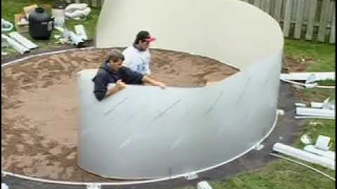 Vogue Round Above Ground Pool Installation Video