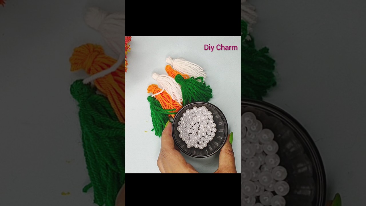 Diy Tiranga Earrings, Diy Independence Day Earrings🇮🇳 