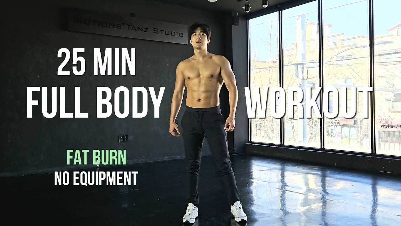 25-минутная тренировка всего тела дома | Сжигание жира | 25 MIN FULL BODY WORKOUT AT HOME | Fat Burn