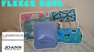 Huge fleece haul! - JOANNS and FABRICVILLE