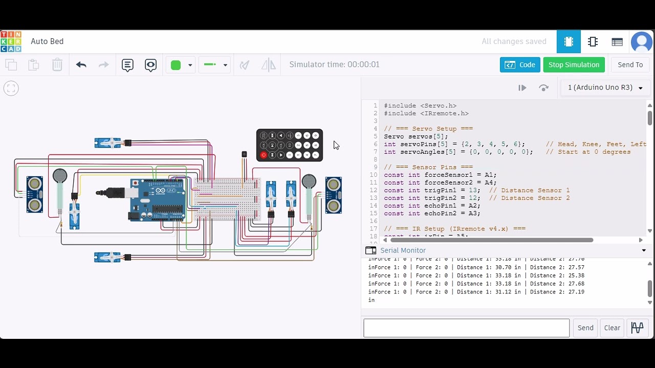 AutoBed Arduino video - YouTube