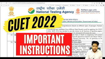 CUET 2022- IMPORTANT INSTRUCTIONS Queries by NTA Explained | OFFICIAL UPDATE 🔥