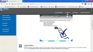 How to navigate a Blackboard course