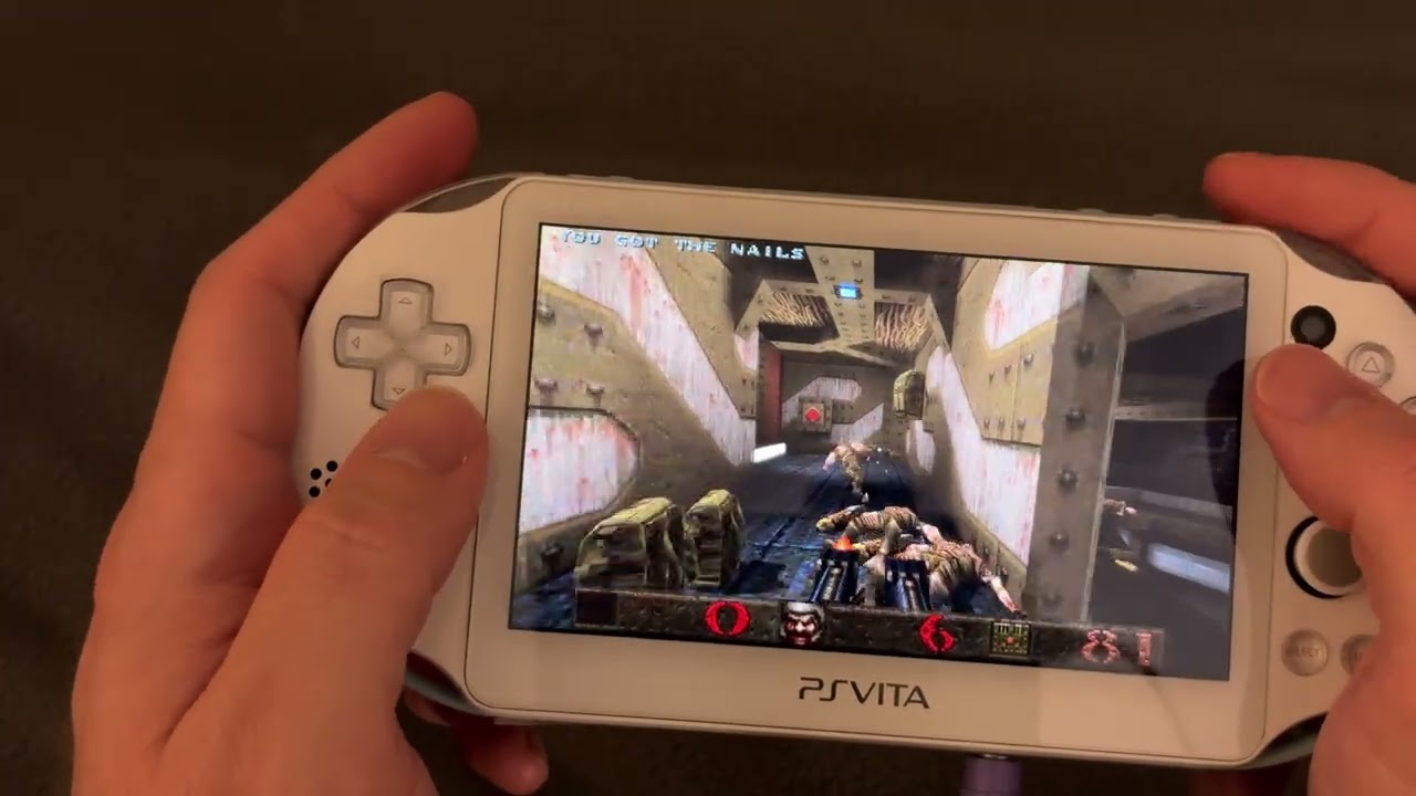 Trackpad + Gyro Aim with reVita in Quakespasm Spiked (PS Vita
