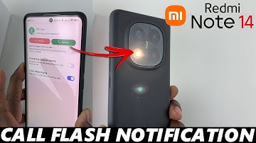 How To Enable Flash Notification For Incoming Calls On Redmi Note 14 / 14 Pro+
