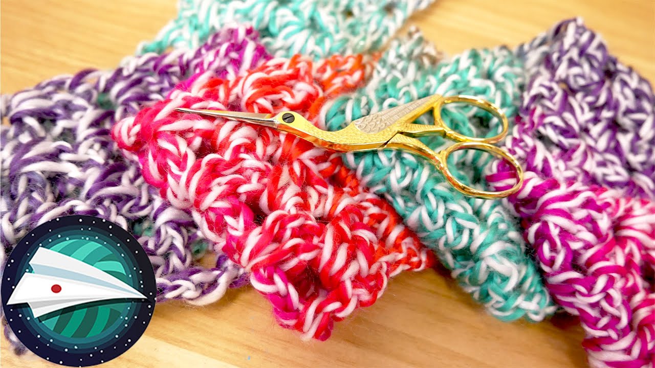 Crochet | Summer V-pattern scarf | Easy | Alternating V-pattern