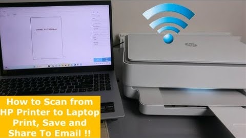 How to Scan from HP Printer to Laptop Print, Save and Share To Email !!