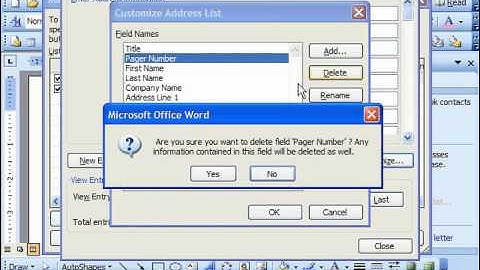 Word 2003 Tutorial Customizing the Data Source 2003 & XP Microsoft Office Training Lesson 20.8