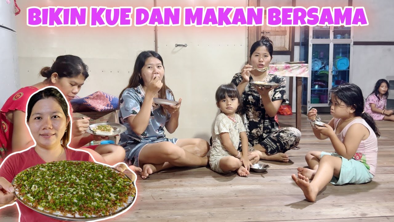 BIKIN DUA LOYANG KUE TALAM EBI UNTUK MAKAN BERSAMA KELUARGA