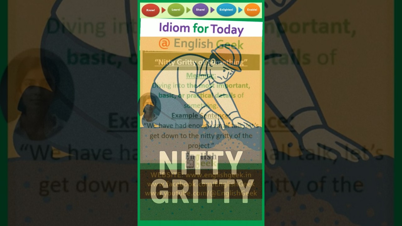 Idiom - Nitty Gritty of Something 