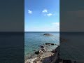 Calm Mediterranean Sea &amp; Rocky Island 🌊 Crystal Clear Water (NO MUSIC) #Shorts