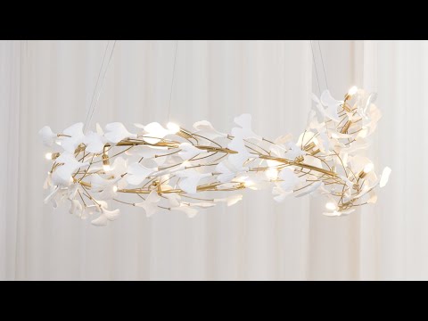 Ginkgo Chandelier U 23.6″