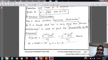 Lecture video 18EE43 Module 5 Failure disturbances,Probability Concepts Malini k v