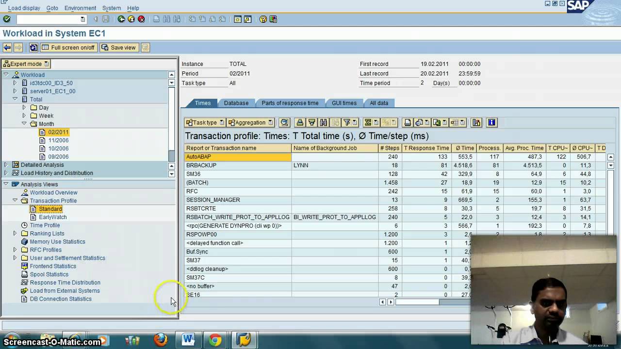 How To Look User History Of Transactions Used In Sap System Youtube