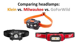 Celebrity Rechargeable headlamp comparison: Milwaukee vs. Klein vs. "budget" (GoForWild) Net Worth