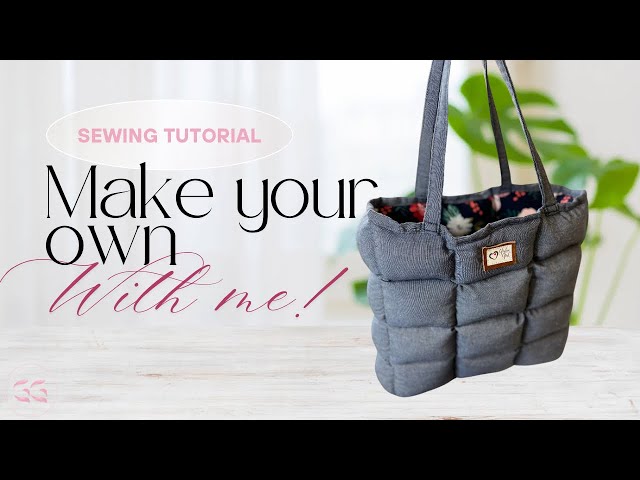 DIY Bandana Puffer Tote--BEGINNER FRIENDLY +VERY DETAILED 