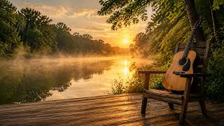Riverglass Humming 🌿 1 Hour Peaceful Acoustic & River Ambience for Focus
