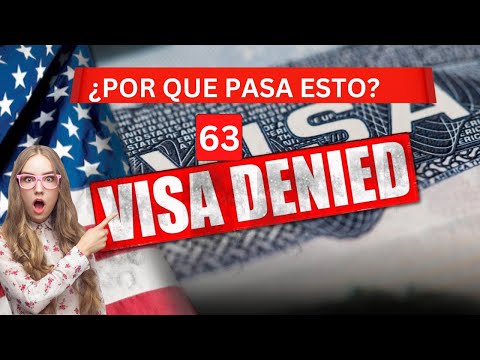 ¿POR QUE PASA ESTO? 63 VISAS NEGADAS CONSECUTIVAS ANTES QUE EL (HISOTIRA REAL) AQUI TE EXPLICO