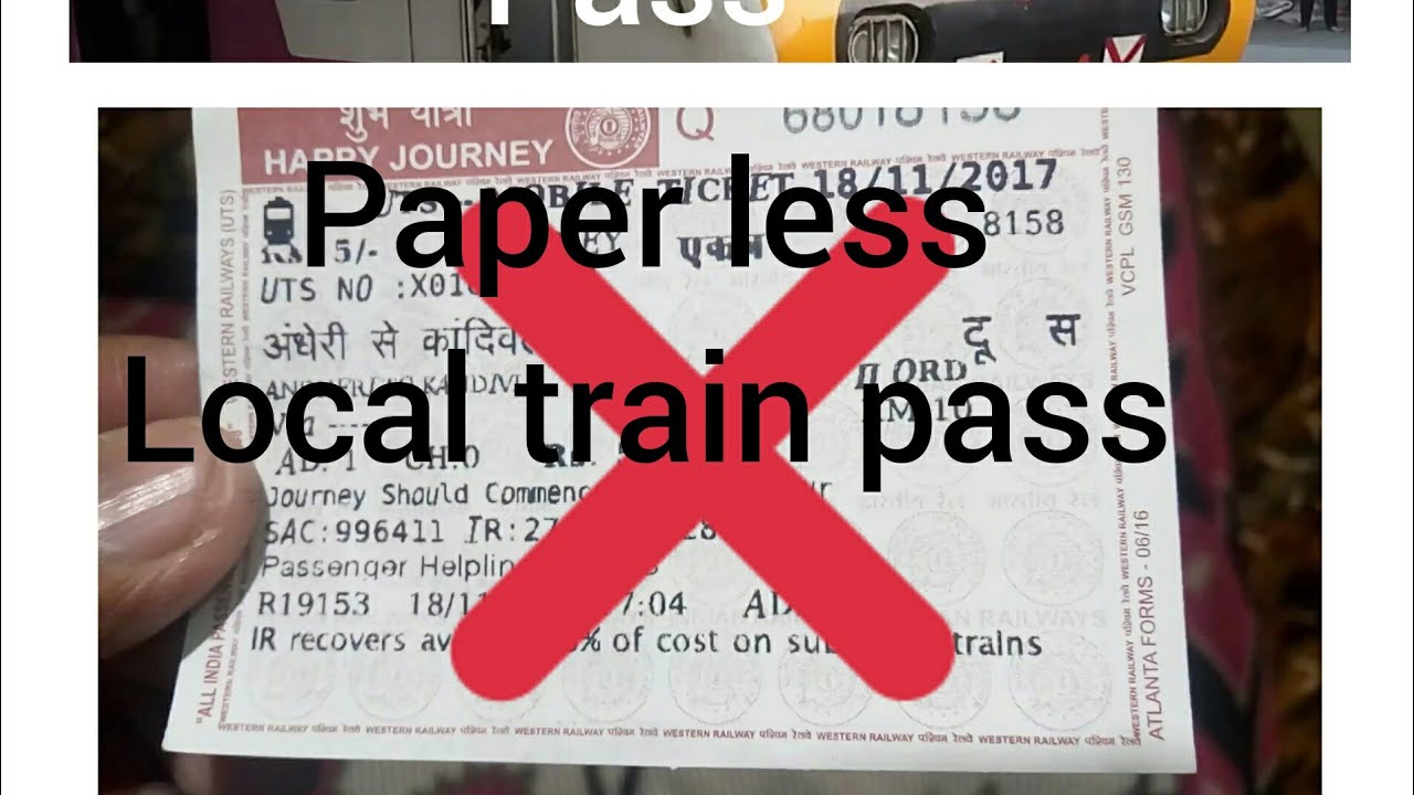 Online pass Mumbai local train using UTS application YouTube