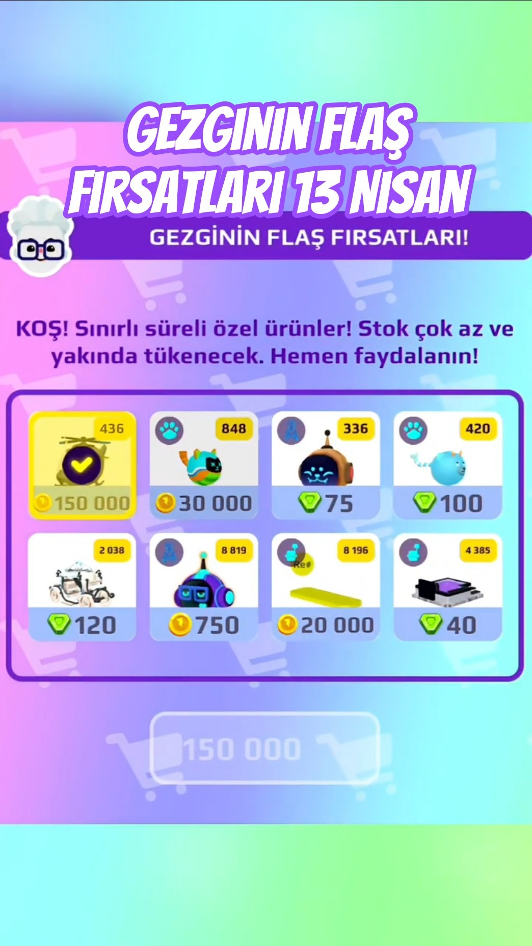 Gezginin flaş fırsatları 13 Nisan🛍✨️ //PK XD #pkxd #perapkxd