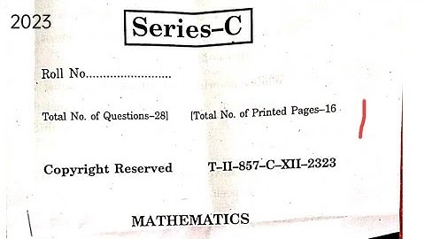 MATHEMATICS || HPBOSE 12th ANNUAL EXAM question paper MARCH 2023 || STUDY GUIDE #studyguide