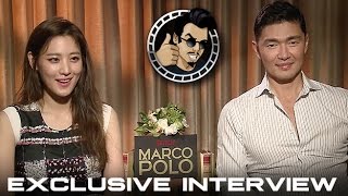 Claudia Kim and Rick Yune Interview - Netflix's Marco Polo (HD) 2014