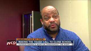 Making the tough call to close school