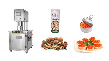 Nitrogen Tin Can Sealing Machine, Can Seamer With nitrogen, Tin can Vacuum Sealer