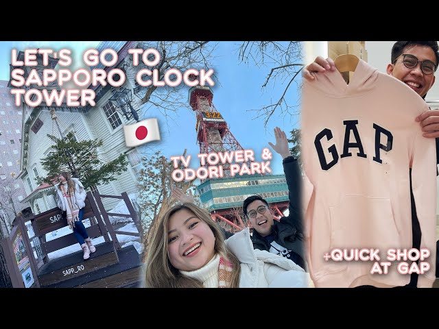 LET'S GO AROUND SAPPORO + CLOCK and TV TOWER + SHOPPING  🇯🇵 | JOYCE YABUT class=