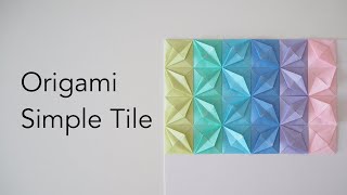 Simple Origami Tile Tutorial - Easy DIY Paper Mosaic