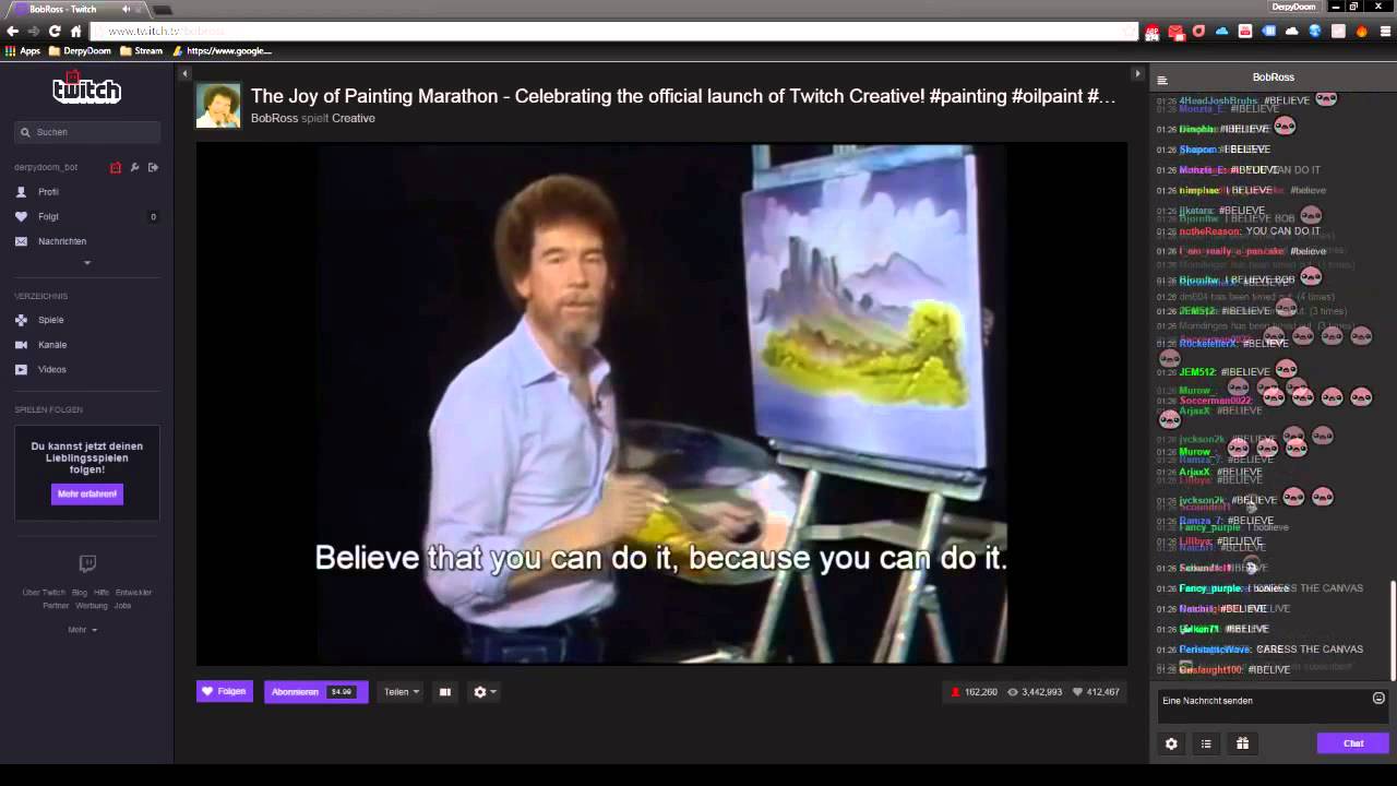 twitch bob ross marathon
