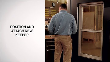 Replacing the Lock and Keeper on 100 Series Single-Hung Windows | Andersen Windows